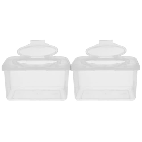 Distributeur de lingettes bébé Alipis lot de 2 boîtes transparentes grande capacité