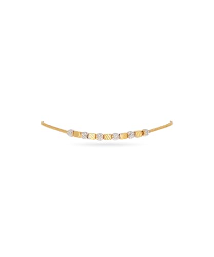 Image of BHIMA Jewels 22K BIS Hallmark 916 Beaded Charm Gold Chain Bracelet