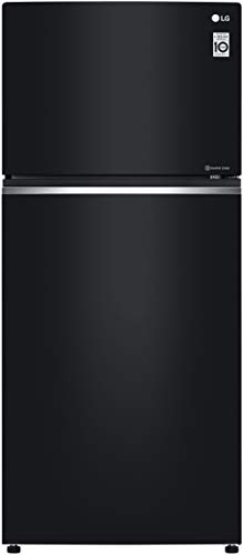 Image of LG 547L 2 Star Inverter Linear Frost-Free Double-Door Refrigerator (GN-C702SGGU, Black Glass, Door Cooling+)