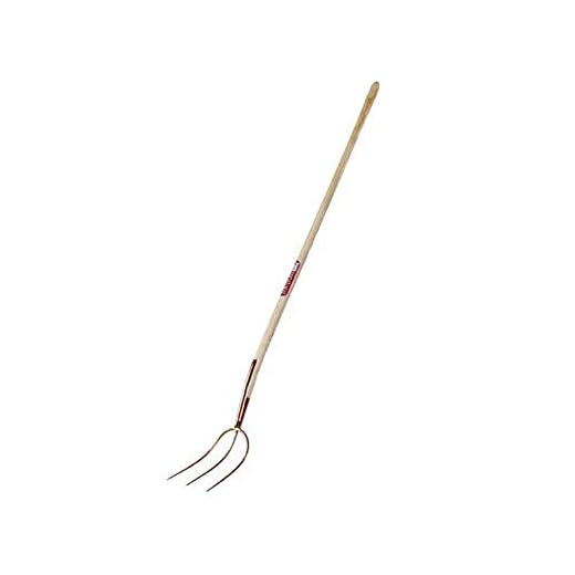 Freund Victoria Erntekönig Streugabel 33925 (mit Eschenstiel 135 cm, 3 Zinken, Mistgabel gold lackiert, Maße 30x30 cm) 1280634