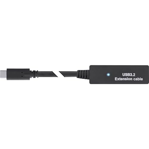 InLine USB 3.2 Gen.1 Active Extension, USB-C Male to USB-C Female, Reaper Cable with Signal Amplification, Long Distances - Image 2