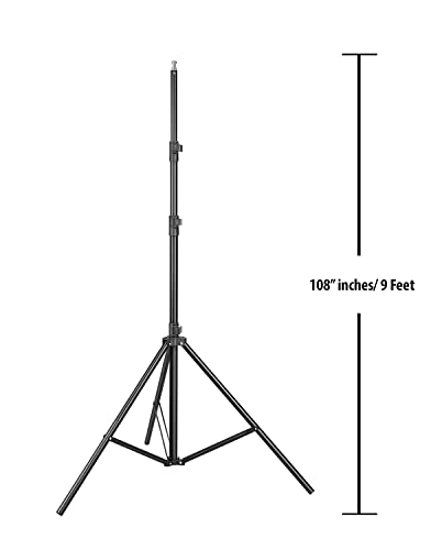 Image of Osaka ET 200D Dual Color (Warm + White) 3200K-5600K Includes 9FT Light Stand Continuous Video Light with Bowens for YouTube Video Recording, Wedding, Outdoor Shooting (Remote Included)