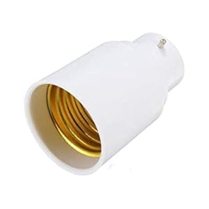 Generic Pack of 1 Light Bulb Holder, B22 to E27 Bayonet to Edison Screw Lamp Light Adaptor Converter – [Energy Class A]