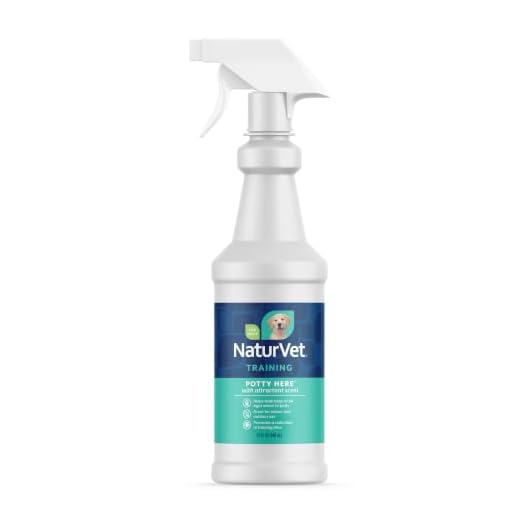 NaturVet – Potty Here Training Aid Spray | Attractive Scent Helps Train Puppies & Dogs Where To Potty | Formulated For Indoor & Outdoor Use | 32 oz