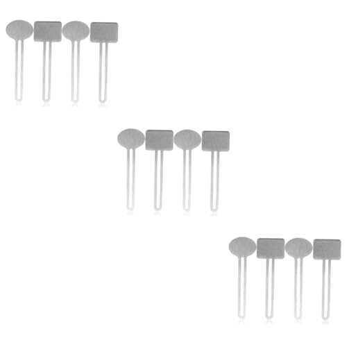 Gogogmee 3sets Bathroom Toothpaste Tube Squeezer Stainless Steel Squeezers Reusable Tube Pressers for Hair Dye 4pcs*3