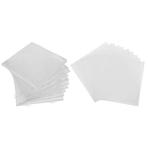 Tableros perforados para cuentas de planchar con papel térmico de 15x15 cm, bases para plantillas DIY