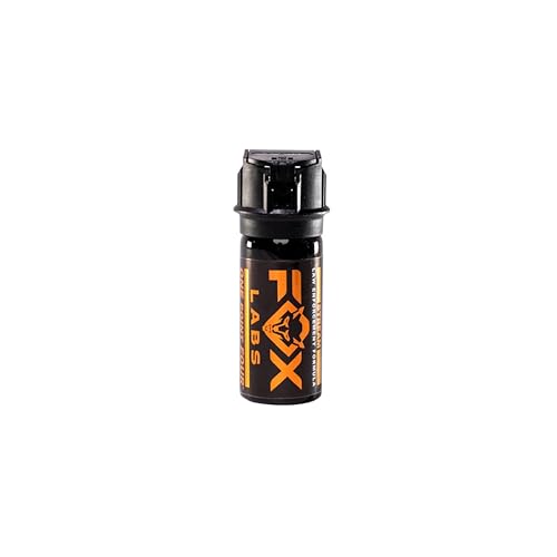 Fox Labs One Point Four Pepper Spray | Double Heat Formula | 1.4% MC, 4% OC Police Strength Pepper Spray for Self Defense, 5.3M SHU, Flip Top Safety with UV Marking Dye – (2 OZ (Stream))