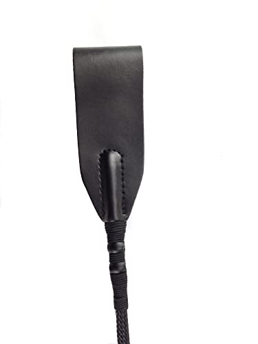 Azatemgo Leder Peitschen 45 cm Reitgerte mit Griff und Aufhängeseil