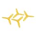 Pièces de drone pour perroquet, 2 paires d'accessoires d'hélice CW/CCW lame pour perroquet Bebop 3.0 RC Drone quadrirotor avion UAV pièces de rechange accessoires aile de composant ( Color : Yellow )
