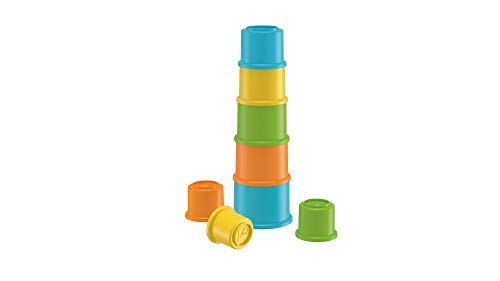 Fisher-Price Baby Plastic Stacking Cups ,Building Blocks( Multicolor ), 8 Pieces