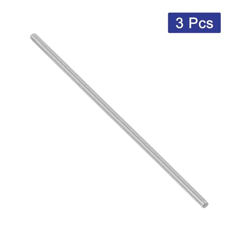 QUARKZMAN 3 Stück Gewindestangen, M5 x 180mm, 304 Edelstahl, Gewindestab mit metrischem Vollgewinde M5-0.8 Gewindestift für Möbel- und Maschinenmontage