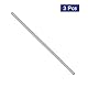 QUARKZMAN 3 Stück Gewindestangen, M5 x 180mm, 304 Edelstahl, Gewindestab mit metrischem Vollgewinde M5-0.8 Gewindestift für Möbel- und Maschinenmontage