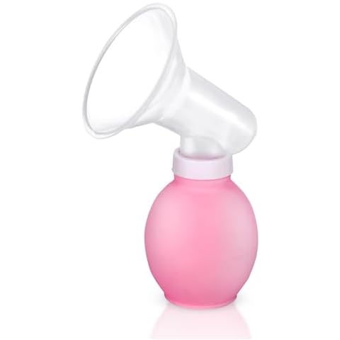SoeKoa Breast Pump for Dog, Pet Breast Pump, Dog Breast Pump Help Your Pet Breast-Feed Newborn Pets Silicone Manual Breast Pump, Pink Manual Breast Pump Cover