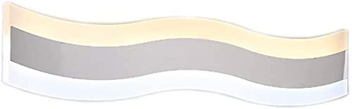 Lámpara de baño LED bicolor con luz plana para espejo de pared 2