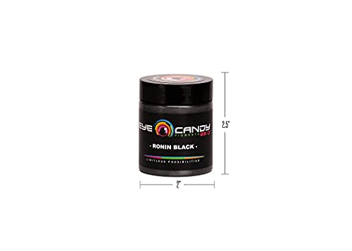 Eye Candy Premium Mica Powder Pigment “Ronin Black” (25G) Multipurpose Diy Arts And Crafts Additive | Woodworking, Epoxy, Resin, Natural Bath Bombs, Paint, Soap, Nail Polish (Ronin Black, 25G) #TOP6