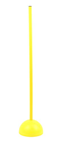 Vinex Barre de Slalom avec Socle remplissable - Jaune - 100 cm