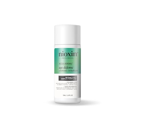 NIOXIN Age Defense Conditioner for Aging Hair | Strengthening Conditioner with Hyaluronic Acid | 1.6 Fl Oz | 50mL