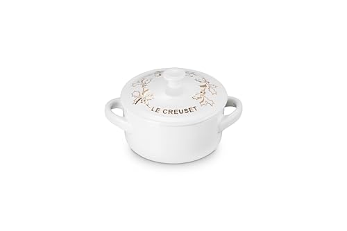 Le Creuset Stoneware Mini Round Cocotte, 8 oz., White