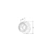 7/8" Clear Shower Door Bumper - Package