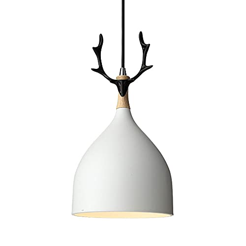 Lampe suspendue E27 bois de cerf pour supprimer l'éclairage trop agressif