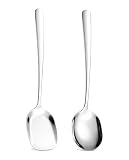 Zegupal Servierlöffel aus 304 Edelstahl groß, 2 Stück, 25 cm