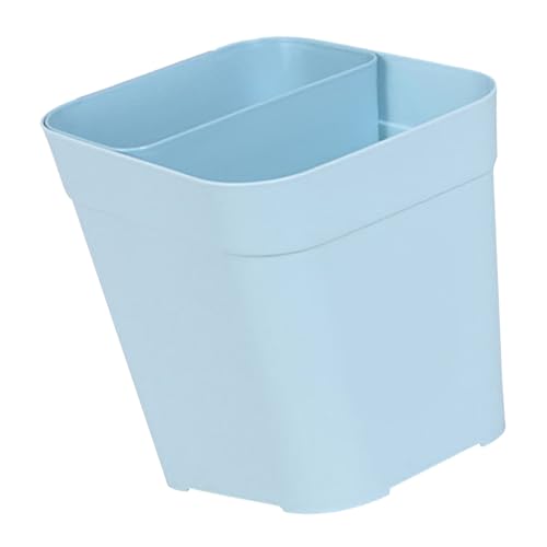 Bote de basura doble compartimento reciclaje cocina plástico