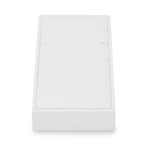 Jewelry Stand 5 Slot Bracelets Drawer Jewelry Organizer Tray White Pendant Necklace Display Holder PU Leather