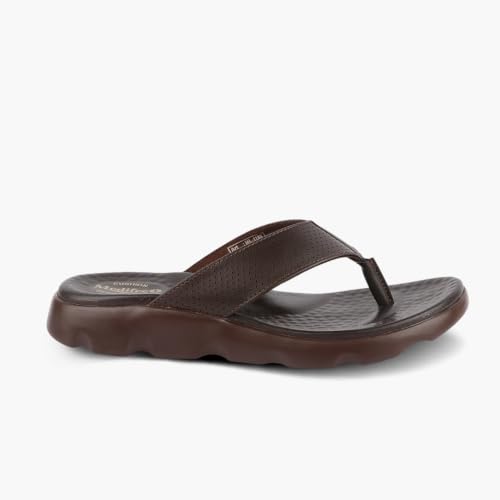 Image of Medifeet Broad Strap Cushioned Leather Slippers for Women