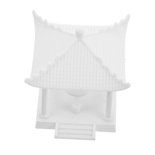 GARIOUANS Scale Foursquare Pavilion for Miniature Garden and Outdoor Park Scenes Sturdy Plastic Construction