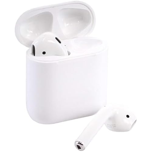 Apple MMEF2AM/A AirPods Wireless Bluetooth Headset for iPhones with iOS 10 or Later White - (Renewed)