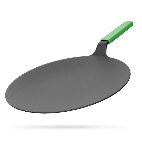 Image of Esspy 23cm /9inch Pre-Seasoned Cast Iron Roti Tawa with Silicon Sleeve, Iron Tawa for Chapati /Phulka, Even Heat Distributor, Retains Heat to Enhance Flavor, Toxin Free Cast Iron Cookware