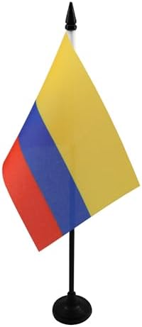 BANDERA de MESA de COLOMBIA 15x10cm - BANDERINA de DESPACHO COLOM...