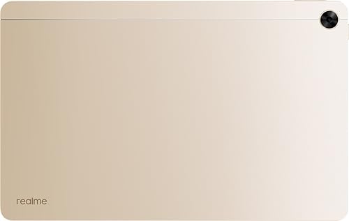 Image of realme Pad Slim Wi-Fi+LTE (Golden, 3GB RAM, 32GB Storage) | 10.4 inch WUXGA+ Display | Helio G80 Processor | LTE + Wi-Fi, microSD 1TB | 7100mAh Battery | 18W Charging | Slim Metal Body | Dual Speakers