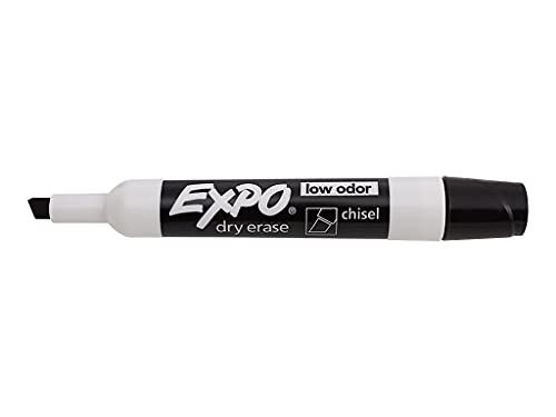Sanford 80001 Expo Low Odor Dry Erase Markers, Chisel Tip, Black, 12 Each/Dz #TOP2