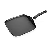 11 Inch Nonstick Griddle Pan – Easy Care Flat Cookware for Pancakes, Eggs, and Bacon – Durable Aluminum Cooking Surface, Dishwasher Safe, Even Heat Distribution