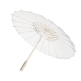 Que ce soit pour assister à une fête en plein air, ce parasol blanc mettra en valeur votre costume