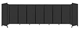 Versare Room Divider 360 Portable Wall Partition | 9 Panels Wide | Freestanding Office Dividers | Lo