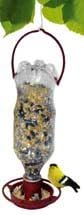 Gadjit Soda Bottle Hanging Bird Feeder (2 Pack) | Fun Inexpensive Project for Kids at Home | Includes Feeding Tray & Hanger, Attaches to Plastic Soda Bottles Filled with Bird Seed (Terra Cotta)