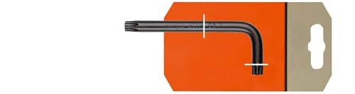 Chiave A Gomito Lunga Torx E Torx Di Sicurezza In Blister, Ideale Per Lavori Di Fissaggio E Accesso Alle Viti In Spazi Ristretti.