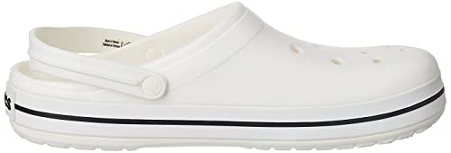 Image of Crocs Unisex Adult Crocband Clog 11016-100 White M8W10
