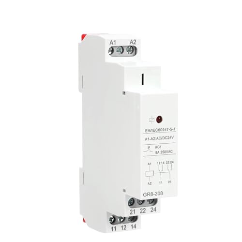Relais intermédiaire GR8 AC DC 48V relais commutation rail DIN - 2
