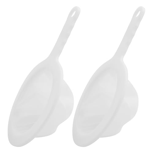 1 Pezzi 23,5 cm Filtro a rete ultra fine con manico, Riutilizzabile Bianco 400 Mesh in plastica a maglia fine, Colino Mesh Filtro in Nylon,Filtro a Setaccio,per caffè,Tè