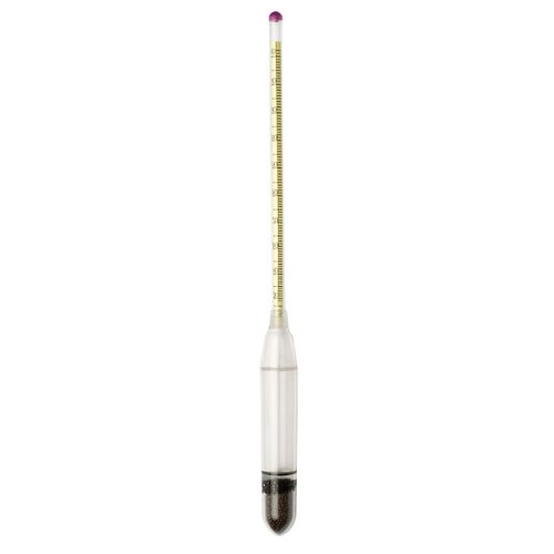 H-B Instrument B61800-0800 Plain-Form Polycarbonate Hydrometer, 9 to 21 Baume/0.2 Div