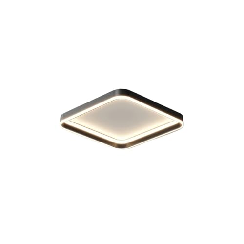 Lustre LED design moderne noir minimaliste plafonnier chic pour salon