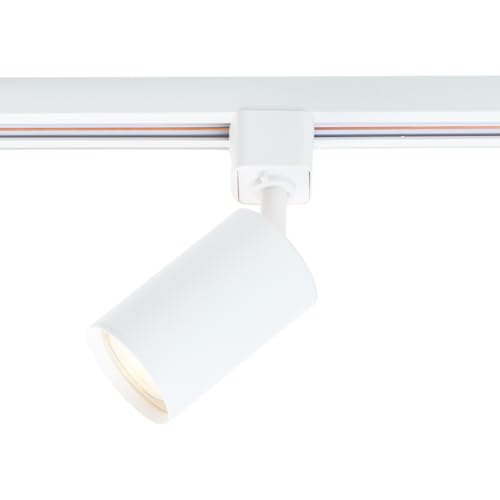 Qub Focus III 1-Phase Spotlight Track Lighting - 400 cm - 6X GU10 Heads - 4X 1m Rails - I-Form - Ceiling Spotlight White - Extendable & Flexible - LED-Compatible - Modern Design Track Lighting - Image 3