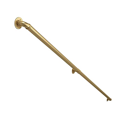 Main courante d'escalier dorée en métal de 0,5 à 4 m pour intérieur