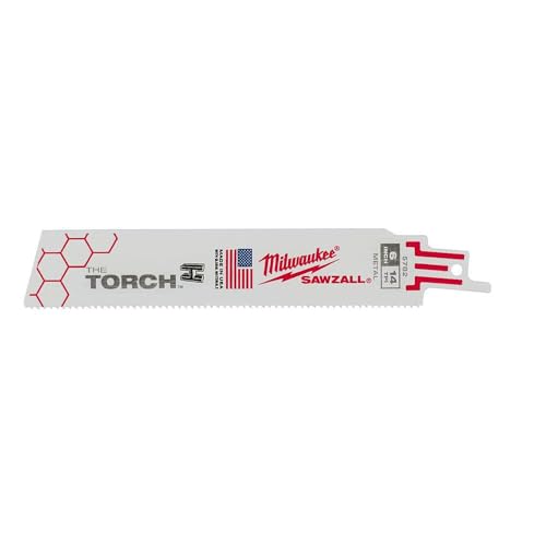 Milwaukee Tool 6" 14 TPI The Torch Sawzall Blade (5 Pk) 48-00-5782 - image 1