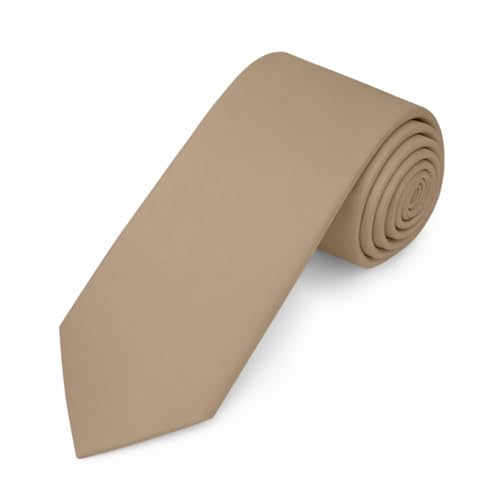 Image of Jacob Alexander Men's Slim Width 2.75 inch Solid Color Tie