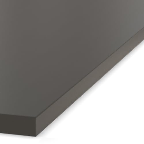 AUPROTEC Plateau de table 19 mm Anthracite 70x50 cm I Plateau en panneau de particules avec bord de 2 mm en ABS & collage PU I Revêtu de résine mélaminée I Robuste et hydrofuge – vue 4