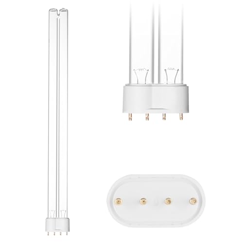 Image of coospider-repta 2 Pack 36 Watts UV Bulb 16.5 Inch Germicidal 2G111 Base UVC Replacement Light Bulb for HVAC Duct Air Purifier & Pond Clarifier